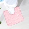 Toilet Door Mat Carpet Mat Toilet Floor Mat U-shaped Floor Mat Water Resist Mat Toilet Bathroom Moisture-wicking Non-slip Mat