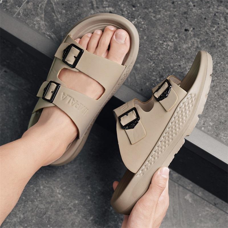Fashion CYYTL Mens Summer Slippers Casual Outdoor Beach Shoes Sandals Walking Slides Comfort Lightweight Designer Leather Fashion Luxury
