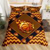 Basketball Duvet Cover Boys Ball Sports Game Bedding Set Microfiber Geometry Square Striped Comforter Cover Twin King Queen Size