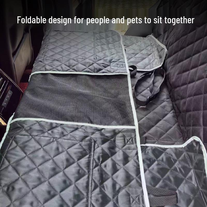 Anti-Dirty Dog Car Seat Cushion & Mat - Pet Bed for Rear Seat
