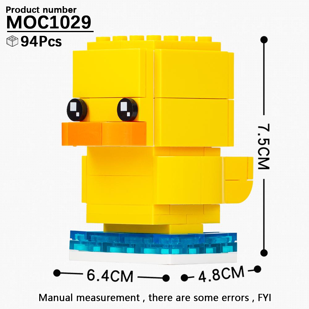 MOOXI Animal Series MOC Brick Panda Tiger Cat BrickHeaded Ser Model Adultes Building Block Kids Education Toys For Children Gift