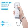 TIANHOO Wii Controller 2 Pack Wii Remote se silikonovým pouzdrem a dálkovým ovladačem na zápěstí pro Wii/Wii U White
