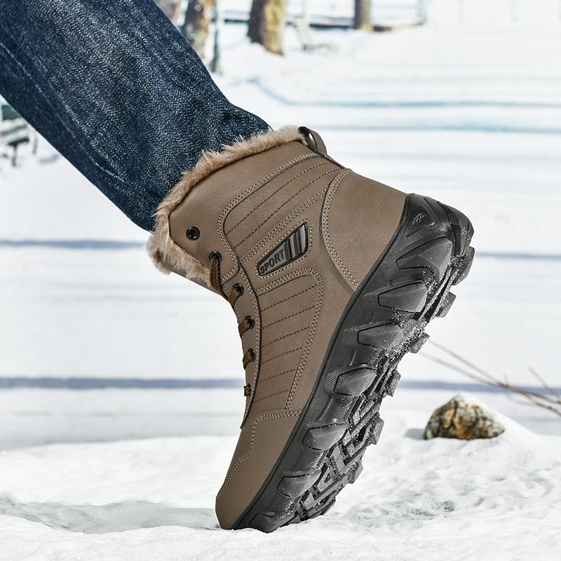 Russian Style Winter Boots Men Shoes Waterproof Outdoor Ankle Boots For Men Snow Boots