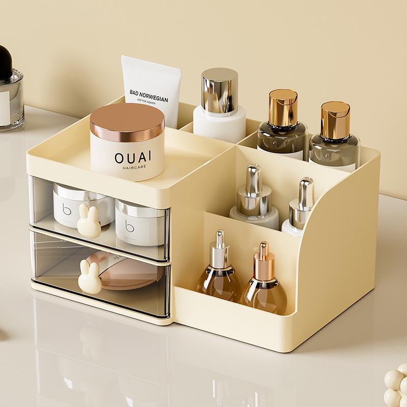 Desktop Multi-Grid Cartoon Storage Box for Cosmetics and Stationery