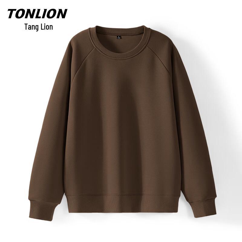 TonLion Men's Casual Long Sleeve Crew Neck Sweatshirt
