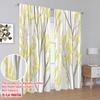2pcs,2D Plane Printing Curtain Popular Yellow Branches Versatile Fabric (without Rod) Home Decor Ldeal for Season Home Decor for