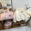 Autumn Winter Children's Double Sided Plush Children's Sets  Children's Clothing  Kids Clothes Girls Wool Velvet Sweater Pant 2pcs