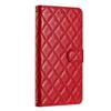 For iPhone 12 Pro Max 6.7 Inch Stitching Line Rhombus Texture PU Leather Phone Cover Wallet Shell Stand Phone Case