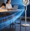 New Air Circulation Multifunctional Desktop & Vertical Digital Fan for Home & Dormitory Use