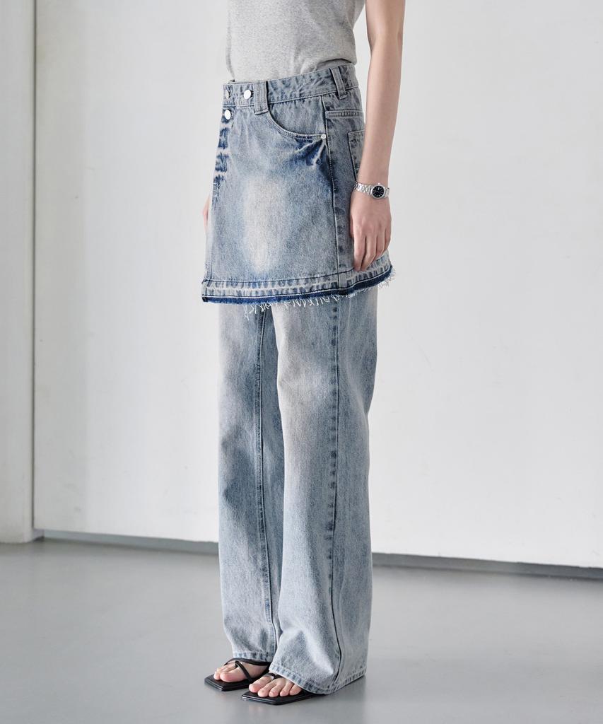 Deketeuumeon Wrap Skirt Dcsk005Lblue