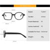 Women's Glasses Anti-Blue Light Fashion Personalized Hip Hop Square and Round Color Matching Plain Glasses Party Street Shooting Stylish Glasses