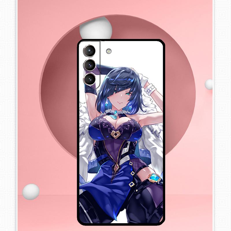 

Genshin Impact Yelan Case For Samsung Galaxy S25 Ultra S21 S22 S23 S24 Ultra S9 S10 S20 Plus S25 FE Cover Funda Galaxy S23 Plus