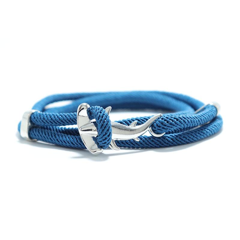 Ocean Animal Shark Bracelet Homme Female Multi-layer Adjustable Charm Braslet Camping Jewelry Beach Accessories Gift For Lovers