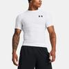 Under Armour HeatGear OG Logo Print Slim Fit Crew Neck T-Shirt Men White 1387560-100