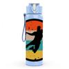 1PC Handball Player Circle Badge Print 750ml Color Plastic Sports Water Bottle Leakproof Flip Straw Lid Suitable for Sports Office Home Use