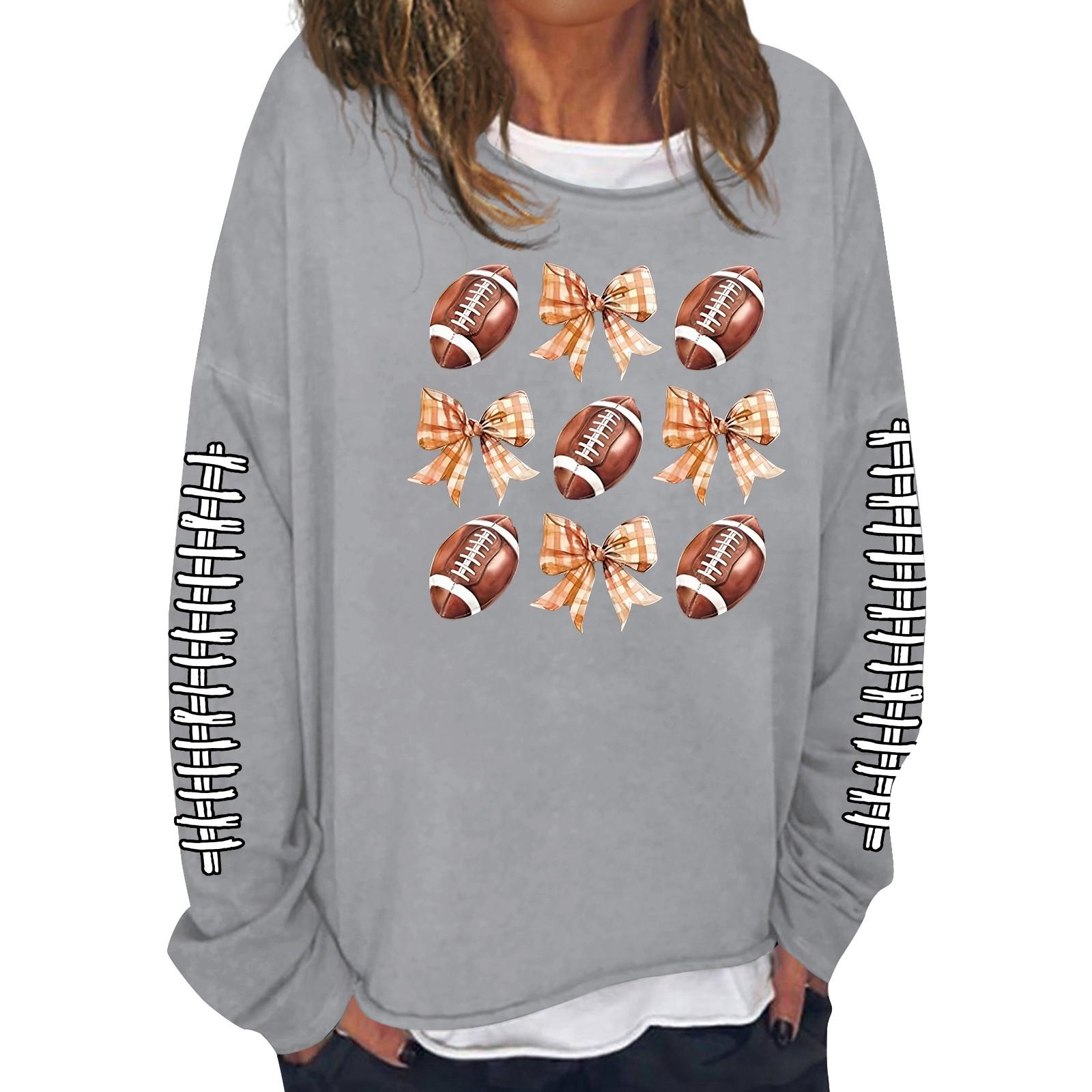 

Женская модная повседневная толстовка с длинным рукавом и круглым вырезом с принтом M