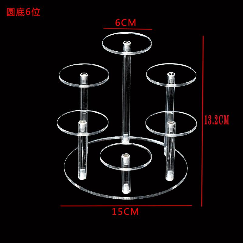 Acrylic Staircase Display Rack Doll Cosmetics Jewelry Display Stands Multi Functional Bedroom Bathroom Desktop Storage Rack