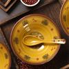 Jingbei Melamine Chinese Lucky Treasure Noodle Bowls