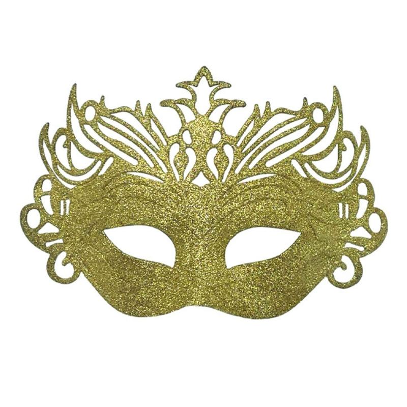 Breathable Half Face Role Play Mask Integrated Crowns And Sparkling Powder Effect For Themed Parties Cosplay Event