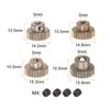 uxcell 48P Pinion Gear Set with 3.175mm (1/8") Shaft, 25T, 26T, 27T, 28T Aluminum Alloy Motor Gears for 1/10 RC Car (Set of 4)