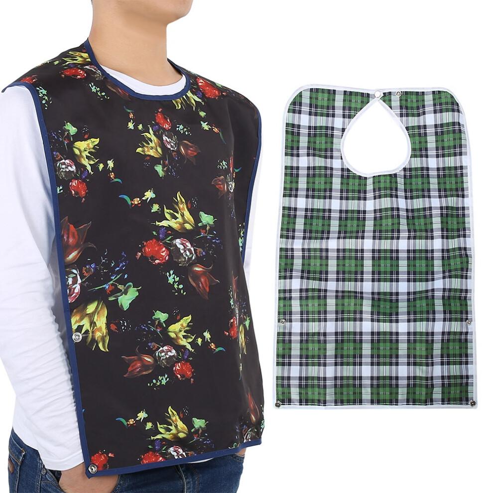 Adult Waterproof Mealtime Bib Double Layer Elder