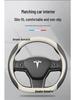 Tesla Steering Wheel Cover - Genuine Leather, Ultra-thin for Model 3 & Model Y