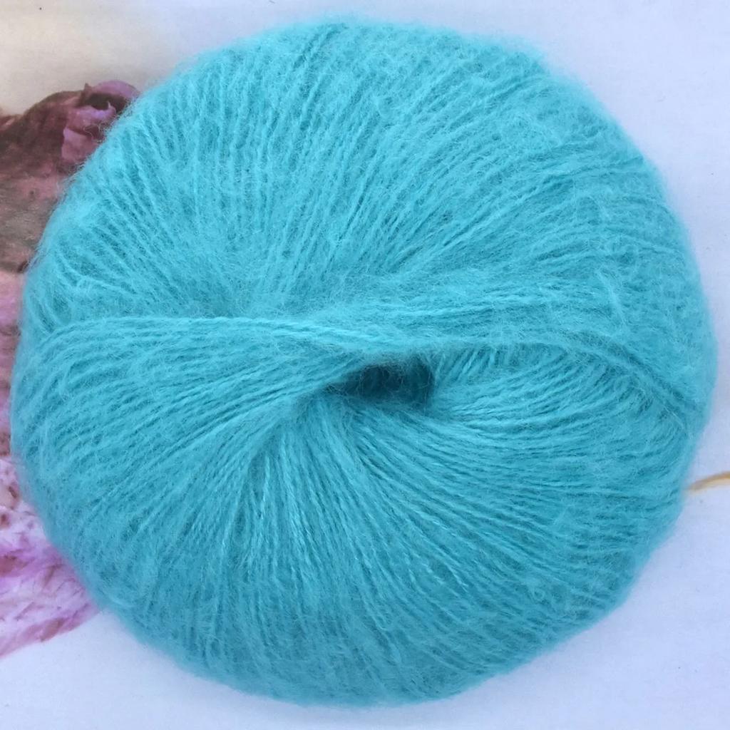 25g Soft 40% Acrylic 60% Mohair Yarn 160m/175yd Plush Yarn Hand Knitting Crochet Sewing DIY Shawl Scarf Thread