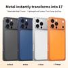 Instantly Transformable Metal Backplate Phone Case for Apple 17 Pro Max 16/15 with Aluminum Alloy Frame, Drop-Proof Protection.