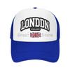 London England Flag UK Baseball Cap Outdoor Breathable Mesh Baseball Caps Unisex Adjustable Snapback Hat Summer Sun Visors Cap