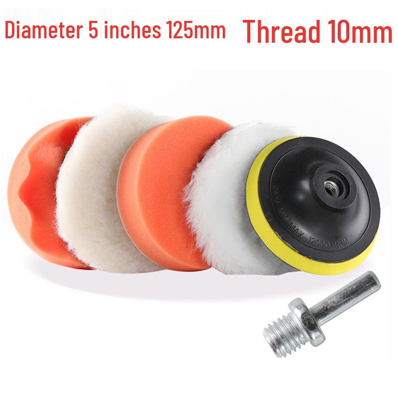 Car Detailing Polishing Pad Set - 3" to 7" Glazing, Waxing, Sanding Sponges