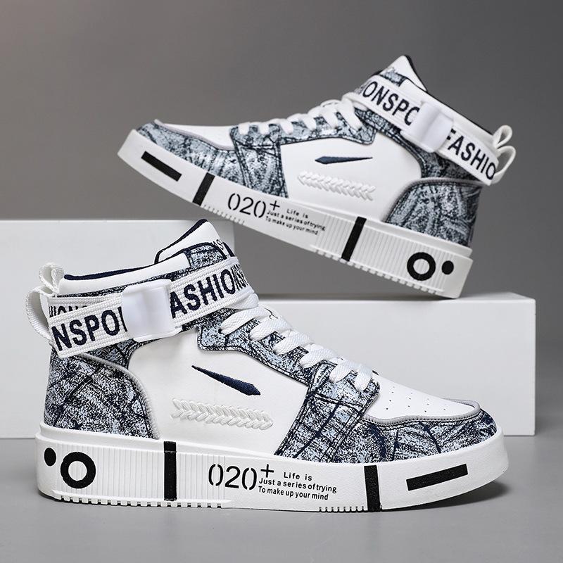 

Men s Canvas High-Top Shoes: Youth Sports Sneakers, Small Sizes Available 44