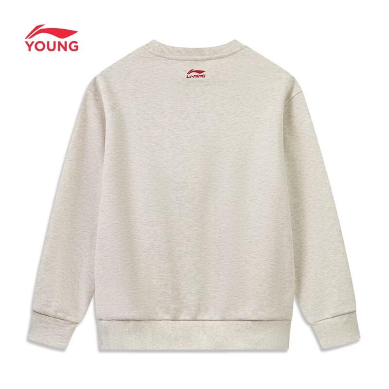 Li-Ning Kids' Fleece-Lined Crewneck Sweatshirt