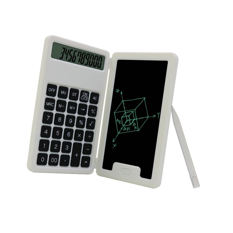 School Supplies Students Gift Calculator Electronic 12 Digits Calculator with 5 Inches Writing Tablet