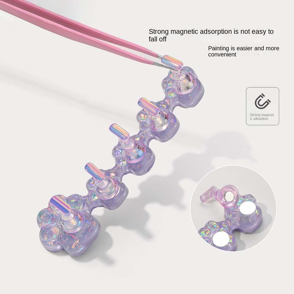 Nail Art Display Tool Aurora Nail Tip Base Holder Magnetic Nail Showing Shelves  Girls