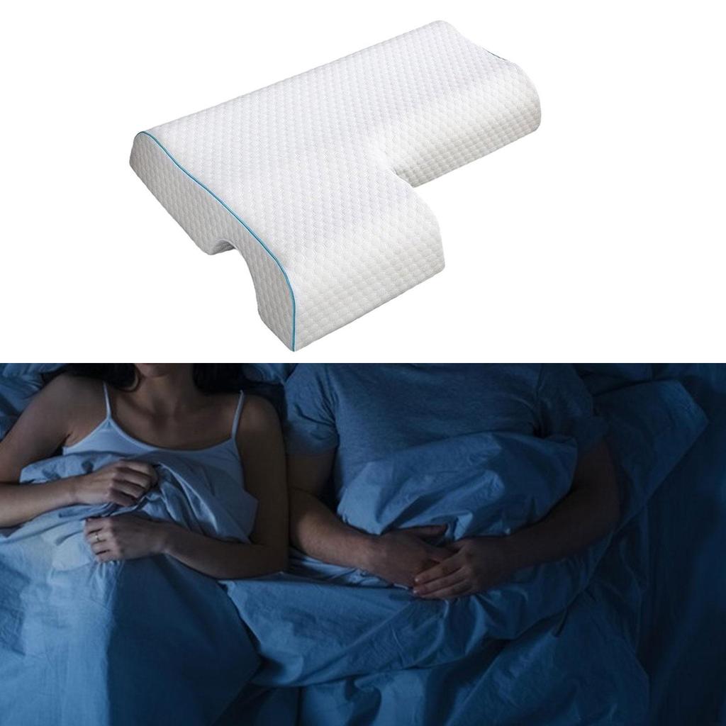 Couples Pillow Hug The Arched of Light Sleep with Memory Foam for Hole