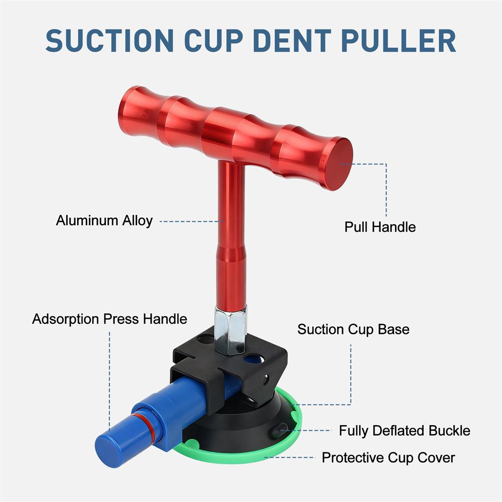 Car Body Paintless Dent Repair Tool, Suction Cup Puller Lifter Hail Removal Kit