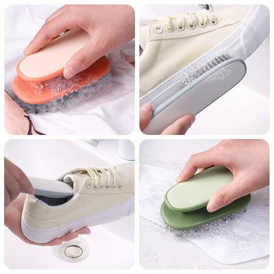 Capelli morbidi per la casa Non danneggia le scarpe Spazzola per la casa Scarpe Lavaggio scarpe Spazzola speciale per bucato Spazzola per la pulizia multifunzionale con manico lungo