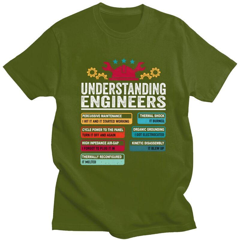 Custom Fashion Understanding Engineers Funny Engineering T Shirts Men Short Sleeve Tee 100 Cotton Oversized Tshirt Merch