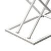 Standing Computer Lift Table 7 Gears Folding Laptop Desk Elevating Frame Mobile Working Table White