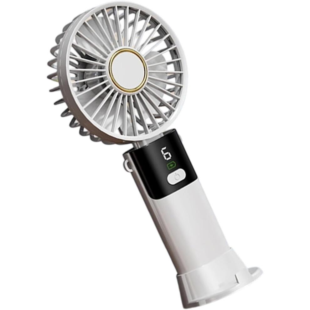 Portable Foldable Handheld Fan with 5 Speeds Rechargeable Cooling for Outdoor Travel