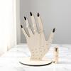 Handvorm Ringhouder, 2D Houten Sieraden Display Stand voor Ringen Ketting, Minimalistische Commode Decoratie, Decoratief Cadeau voor Vrouwen