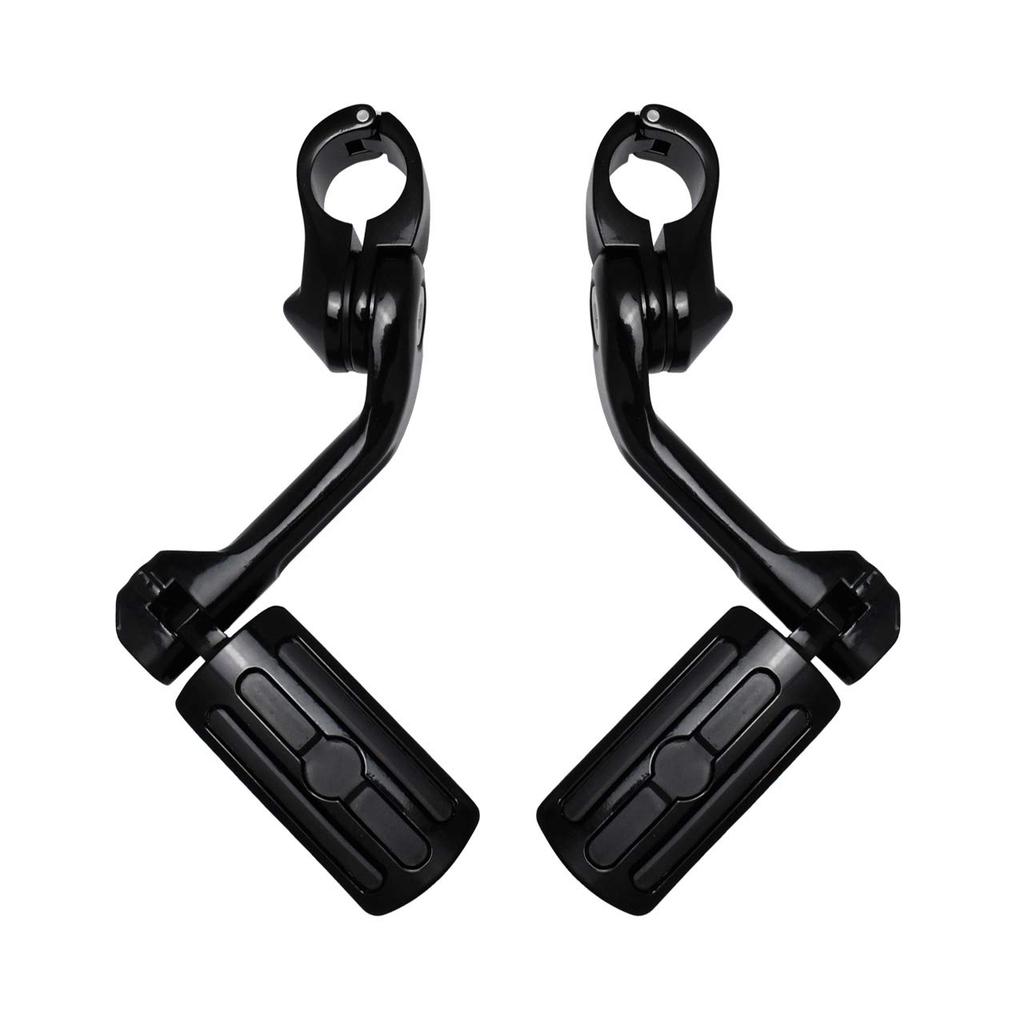 HDBUBALUS Motorrad Universal 1,3 Zoll (32 mm) Autobahnfußrastenpedal lange Ausführung für Harley Suzuki Kawasaki BMW