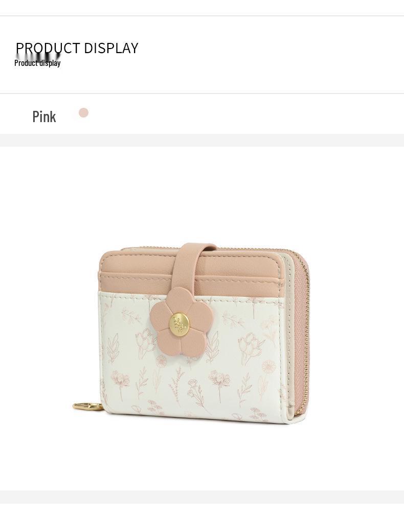 2025 Cute Print Student Coin Purse & Card Holder - Stylish Short Wallet for Women