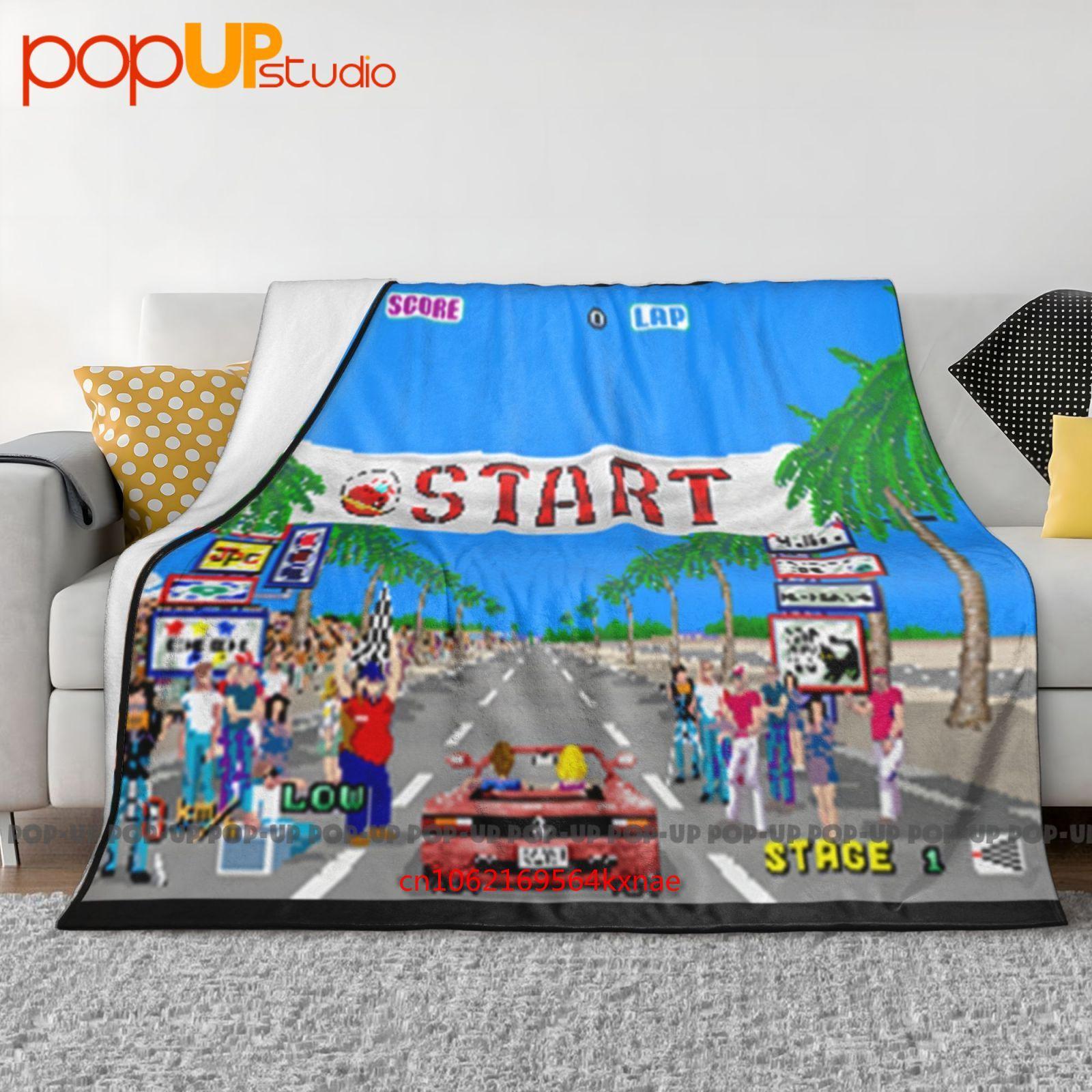 Meme Tributo Outrun Out Run Videogioco Auto Anni Ultra-Soft Blanket Quilt Winter Sofa Cover Bed Covers 30x40in