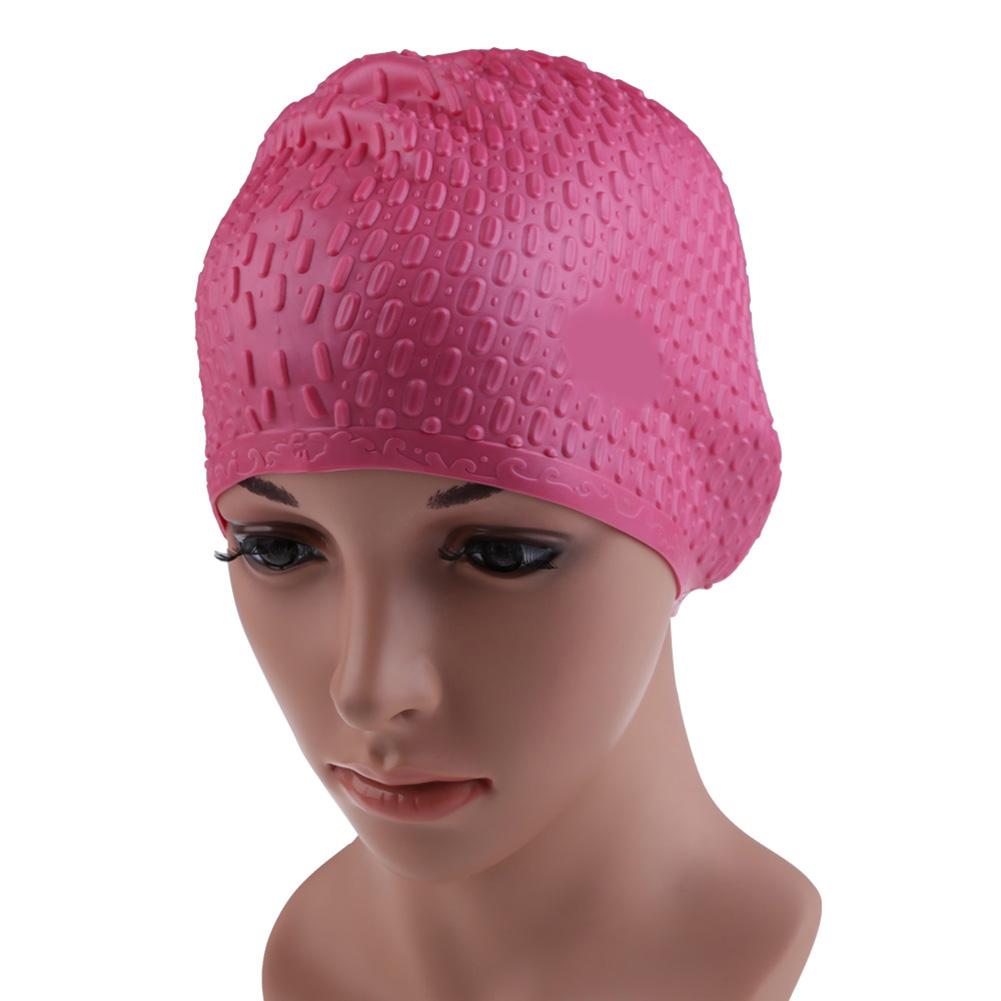 Silicone Swimming Cap Ear Protection Swimming Hat Waterproof Bathing Cap Sport Swim Cap for Long & Short Hair