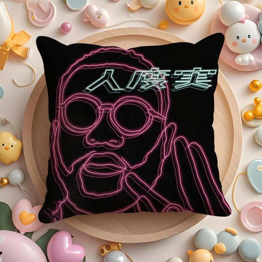 Rapper D-Damso Pillow Case Short Plush Double-Sided Printing Home Machine Washable In Warm Winter Cushion Cover