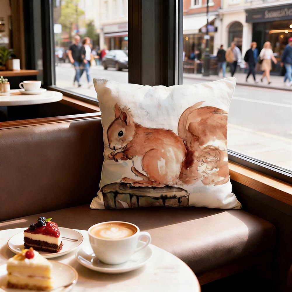 cute animal squirrel Cushion Cover Decorative Cushion Cushions Covers Cover Sofa x Pillow Piece x x Pillowcase