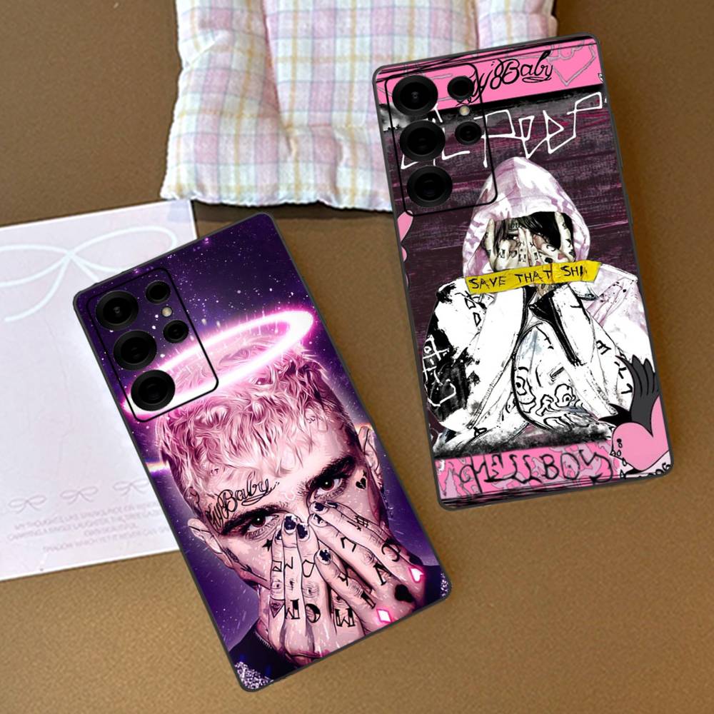 Classic Emo Rapper L-Lil P-Peep Phone Case For Samsung S 24 Fe 25 Ultra Plus 20 Lite 21 30 22 23 24 22 Ultra 5G Fundas