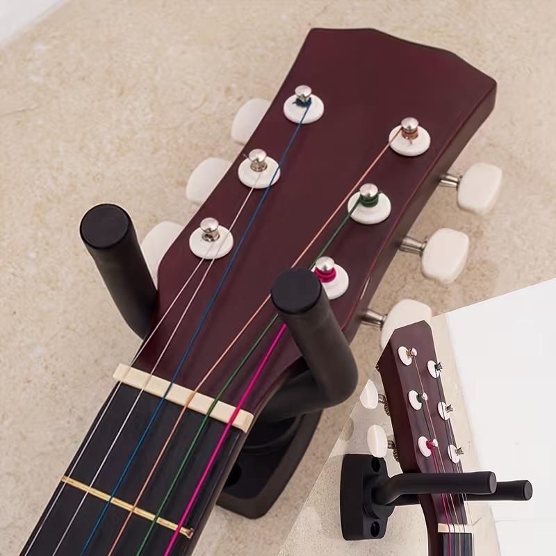 Xiaomi 1pcs Alloy Wall-Mounted Guitar Rack – Hanger for Guitar, Ukulele, Bass & Violin, Home Instrument Display