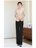 Elegant Women's Summer Suit Set: Chic, Slimming Design for Front Desk Salon Professionals